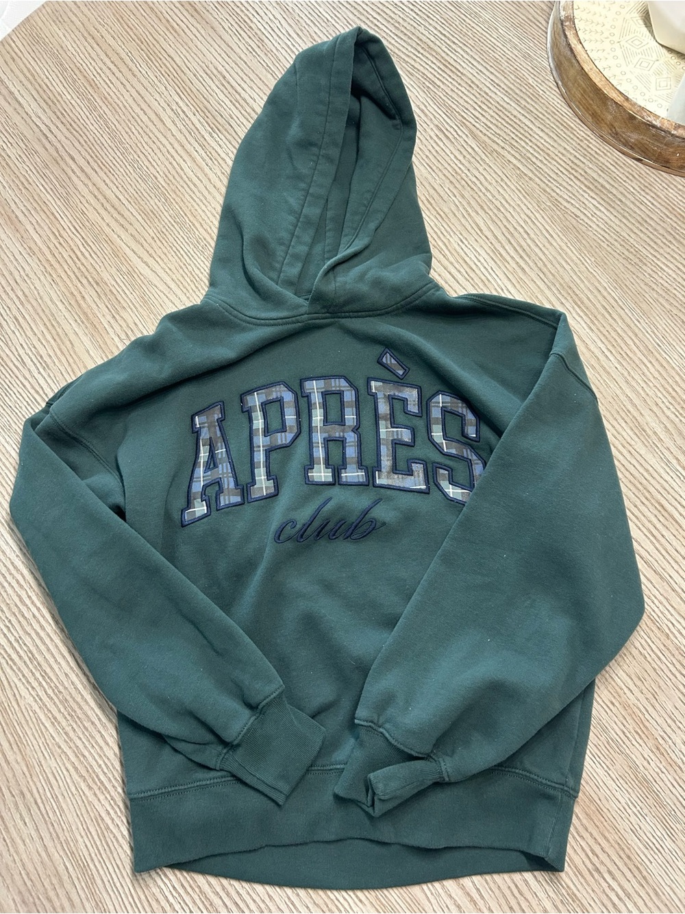 Green 'Après Club' Hooded Sweatshirt